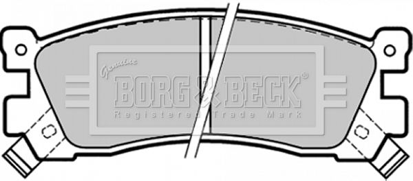 BORG & BECK Bremžu uzliku kompl., Disku bremzes BBP1328